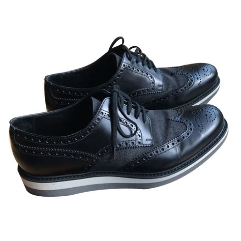 prada herren sale|prada men's lace up shoes.